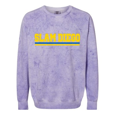 Classic Slam Diego Logo Colorblast Crewneck Sweatshirt