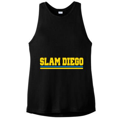 Classic Slam Diego Logo Ladies PosiCharge Tri-Blend Wicking Tank