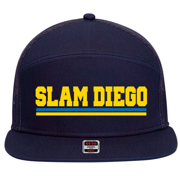 Classic Slam Diego Logo 7 Panel Mesh Trucker Snapback Hat