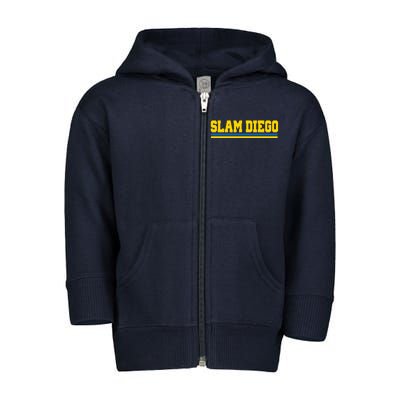 Classic Slam Diego Logo Toddler Zip Fleece Hoodie