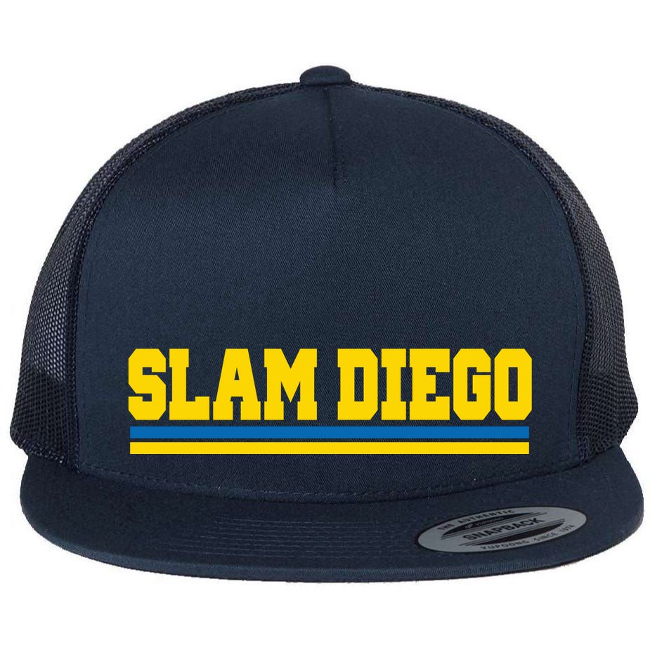Classic Slam Diego Logo Flat Bill Trucker Hat