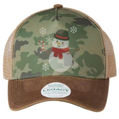 Classic Snowman Ugly Christmas Legacy Tie Dye Trucker Hat