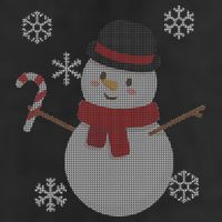 Classic Snowman Ugly Christmas Adult Drive Performance Visor