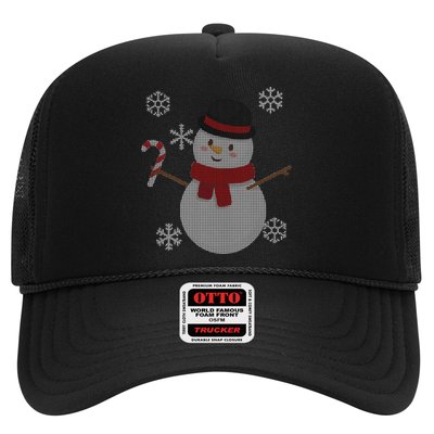Classic Snowman Ugly Christmas Trucker Hat