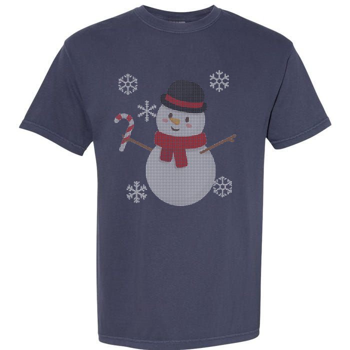 Classic Snowman Ugly Christmas Garment-Dyed Heavyweight T-Shirt