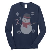 Classic Snowman Ugly Christmas Long Sleeve Shirt