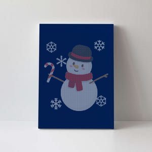 Classic Snowman Ugly Christmas Canvas