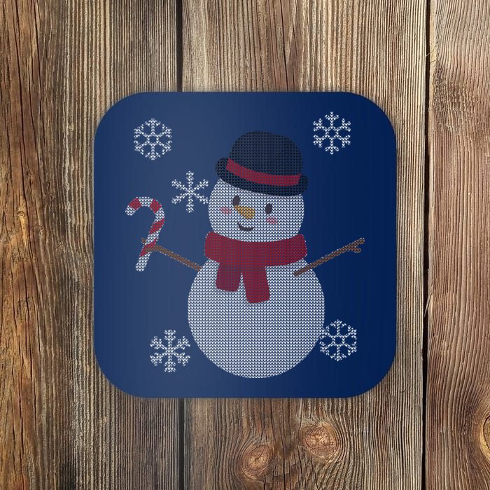 Classic Snowman Ugly Christmas Coaster