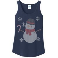 Classic Snowman Ugly Christmas Ladies Essential Tank