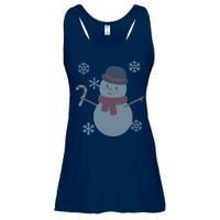 Classic Snowman Ugly Christmas Ladies Essential Flowy Tank