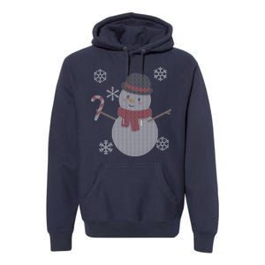 Classic Snowman Ugly Christmas Premium Hoodie