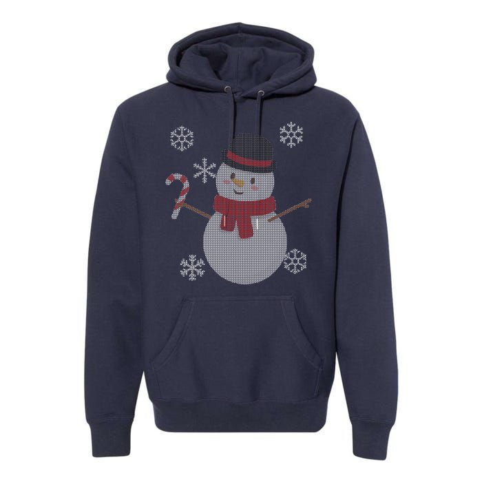 Classic Snowman Ugly Christmas Premium Hoodie