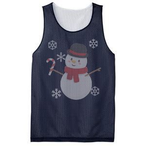 Classic Snowman Ugly Christmas Mesh Reversible Basketball Jersey Tank