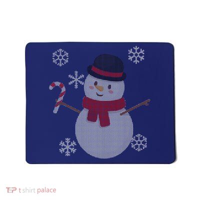 Classic Snowman Ugly Christmas Mousepad