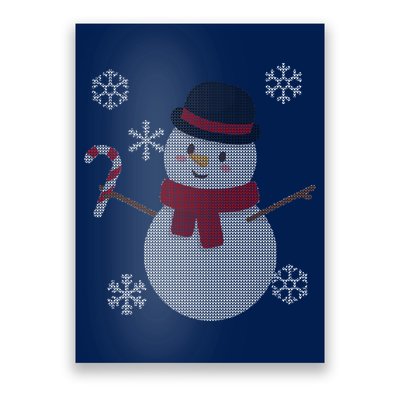 Classic Snowman Ugly Christmas Poster