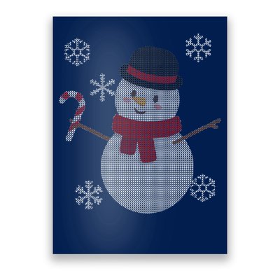 Classic Snowman Ugly Christmas Poster