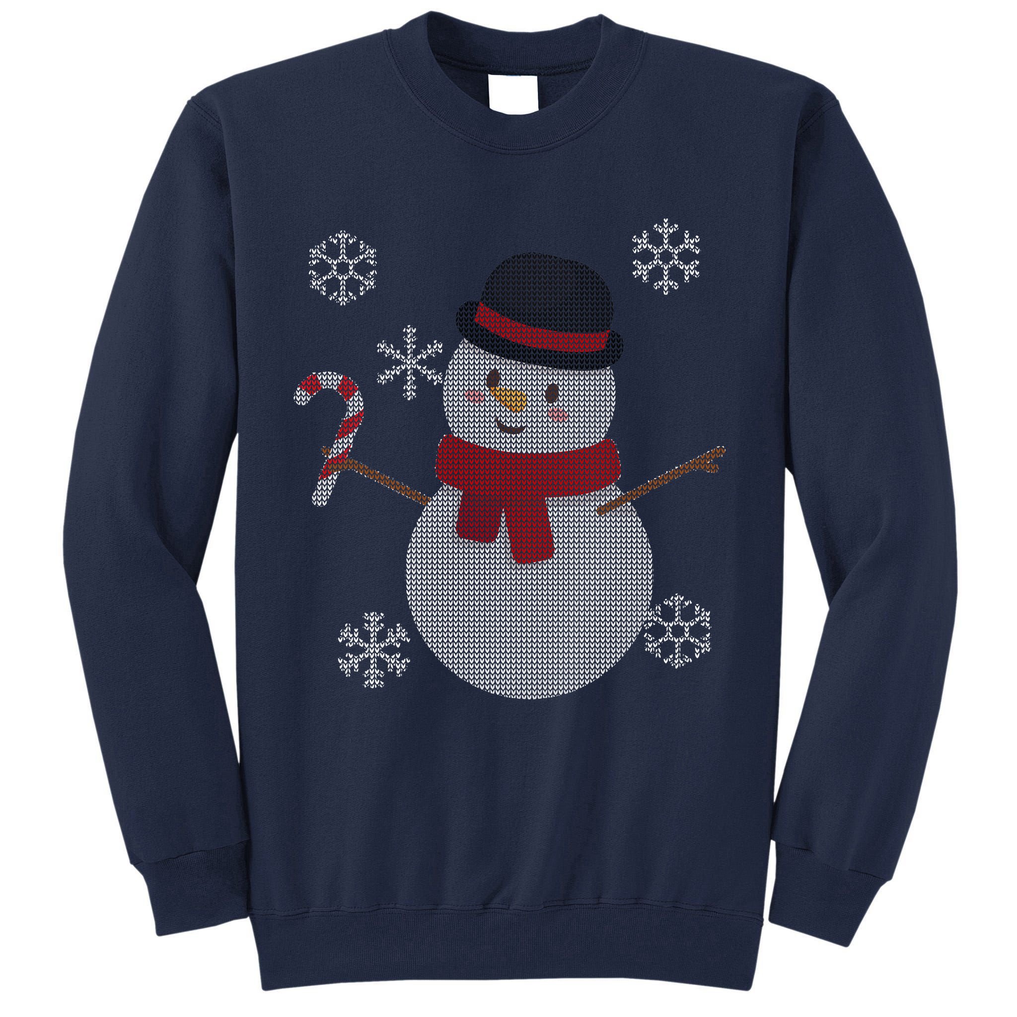 Classic Snowman Ugly Christmas Tall Sweatshirt