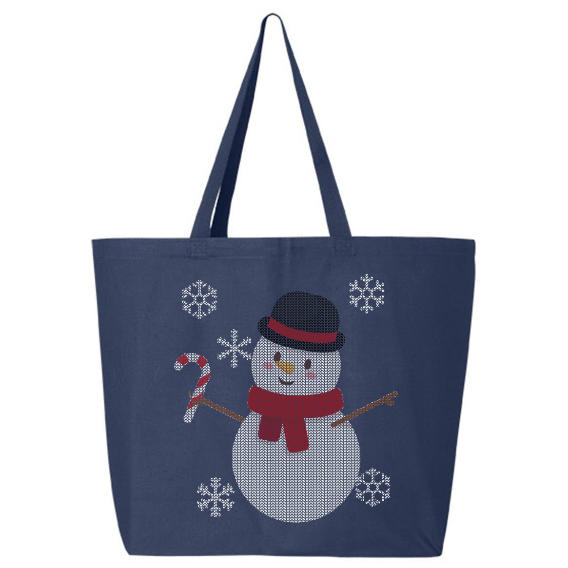 Classic Snowman Ugly Christmas 25L Jumbo Tote