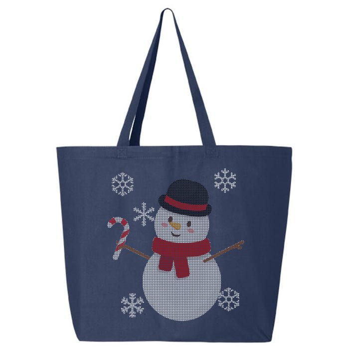 Classic Snowman Ugly Christmas 25L Jumbo Tote