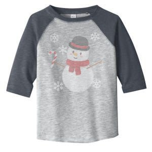 Classic Snowman Ugly Christmas Toddler Fine Jersey T-Shirt