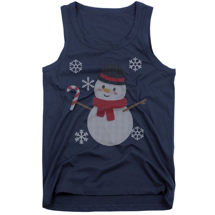 Classic Snowman Ugly Christmas Tank Top