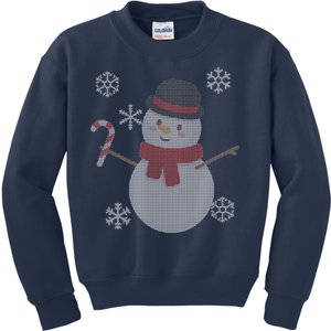 Classic Snowman Ugly Christmas Kids Sweatshirt