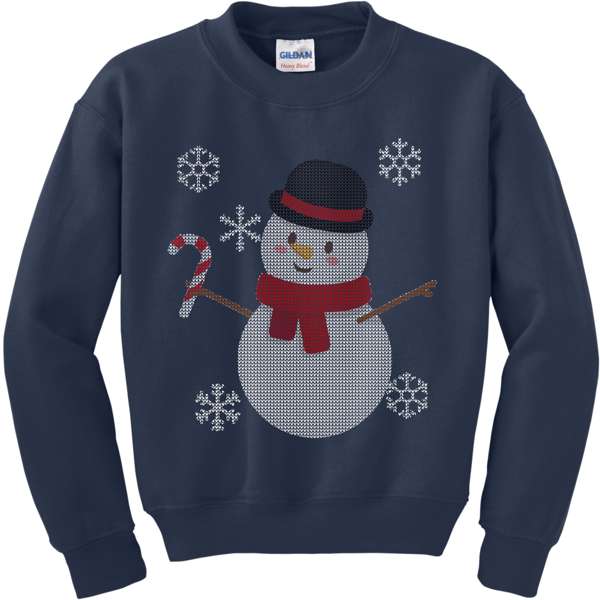 Classic Snowman Ugly Christmas Kids Sweatshirt