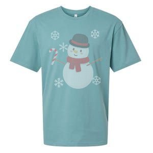 Classic Snowman Ugly Christmas Sueded Cloud Jersey T-Shirt