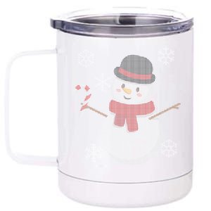 Classic Snowman Ugly Christmas 12 oz Stainless Steel Tumbler Cup