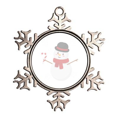 Classic Snowman Ugly Christmas Metallic Star Ornament