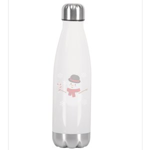 Classic Snowman Ugly Christmas Stainless Steel Insulated Water Bottle