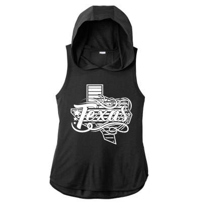 Classic Texas State Ladies PosiCharge Tri-Blend Wicking Draft Hoodie Tank