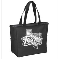 Classic Texas State Zip Tote Bag