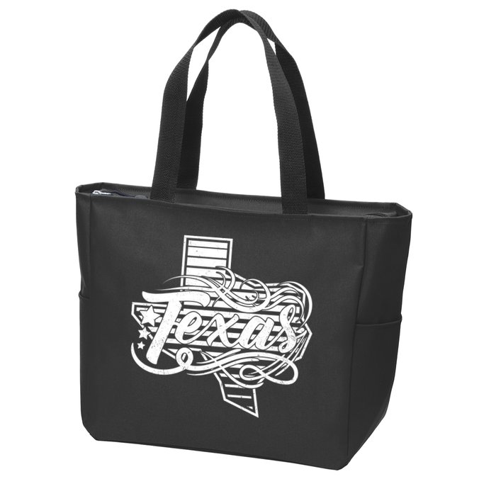 Classic Texas State Zip Tote Bag