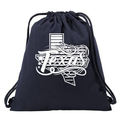 Classic Texas State Drawstring Bag