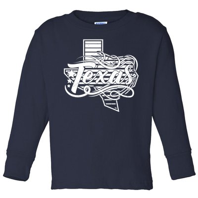 Classic Texas State Toddler Long Sleeve Shirt