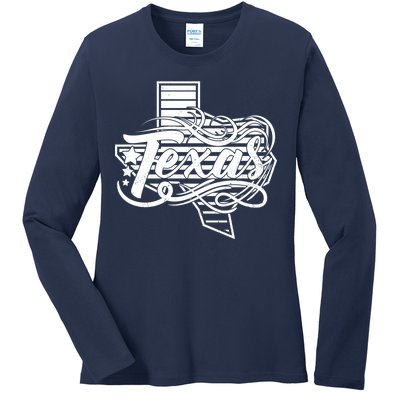 Classic Texas State Ladies Long Sleeve Shirt