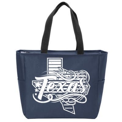 Classic Texas State Zip Tote Bag