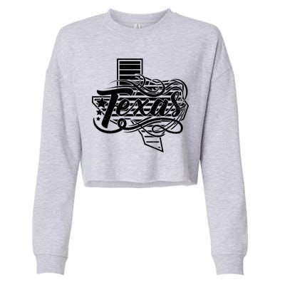 Classic Texas State Cropped Pullover Crew