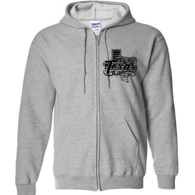 Classic Texas State Full Zip Hoodie