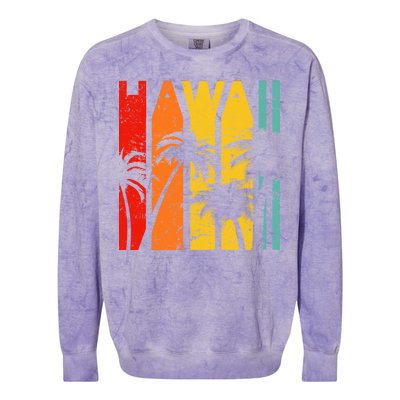 Classic Tropical Hawaii Colorblast Crewneck Sweatshirt