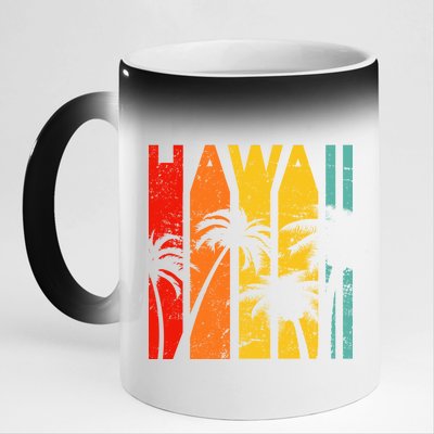 Classic Tropical Hawaii 11oz Black Color Changing Mug