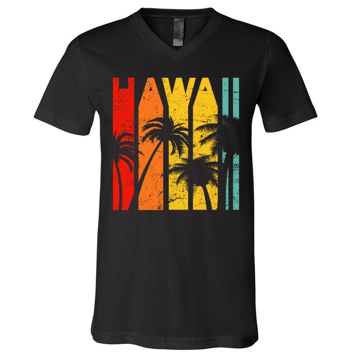 Classic Tropical Hawaii V-Neck T-Shirt