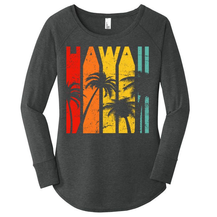 Classic Tropical Hawaii Women's Perfect Tri Tunic Long Sleeve Shirt