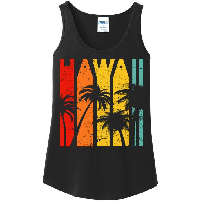 Classic Tropical Hawaii Ladies Essential Tank