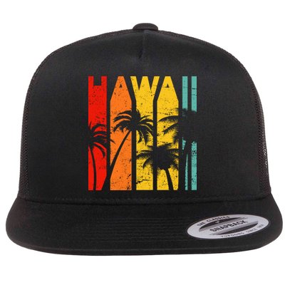 Classic Tropical Hawaii Flat Bill Trucker Hat