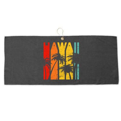 Classic Tropical Hawaii Large Microfiber Waffle Golf Towel