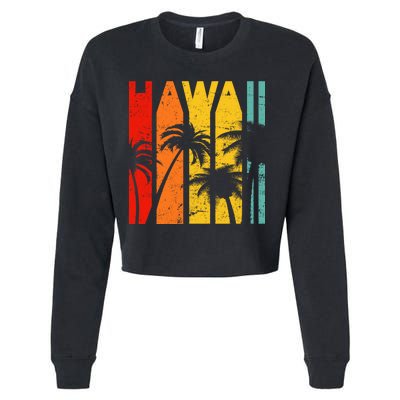 Classic Tropical Hawaii Cropped Pullover Crew