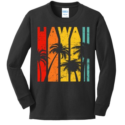 Classic Tropical Hawaii Kids Long Sleeve Shirt