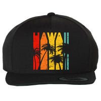 Classic Tropical Hawaii Wool Snapback Cap